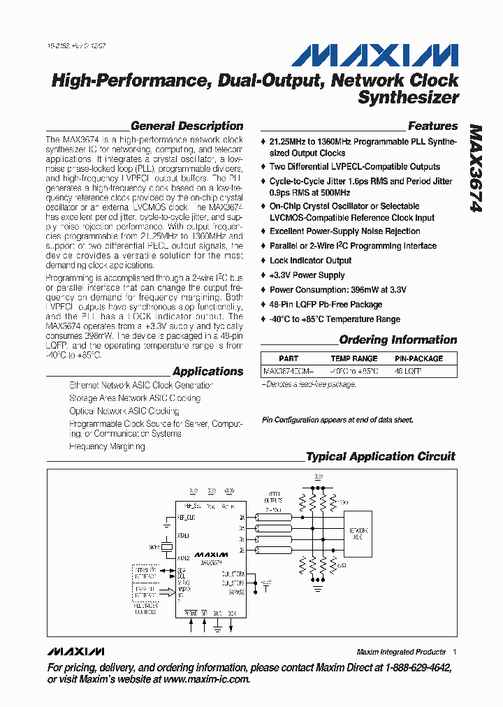 MAX3674ECM_4132489.PDF Datasheet