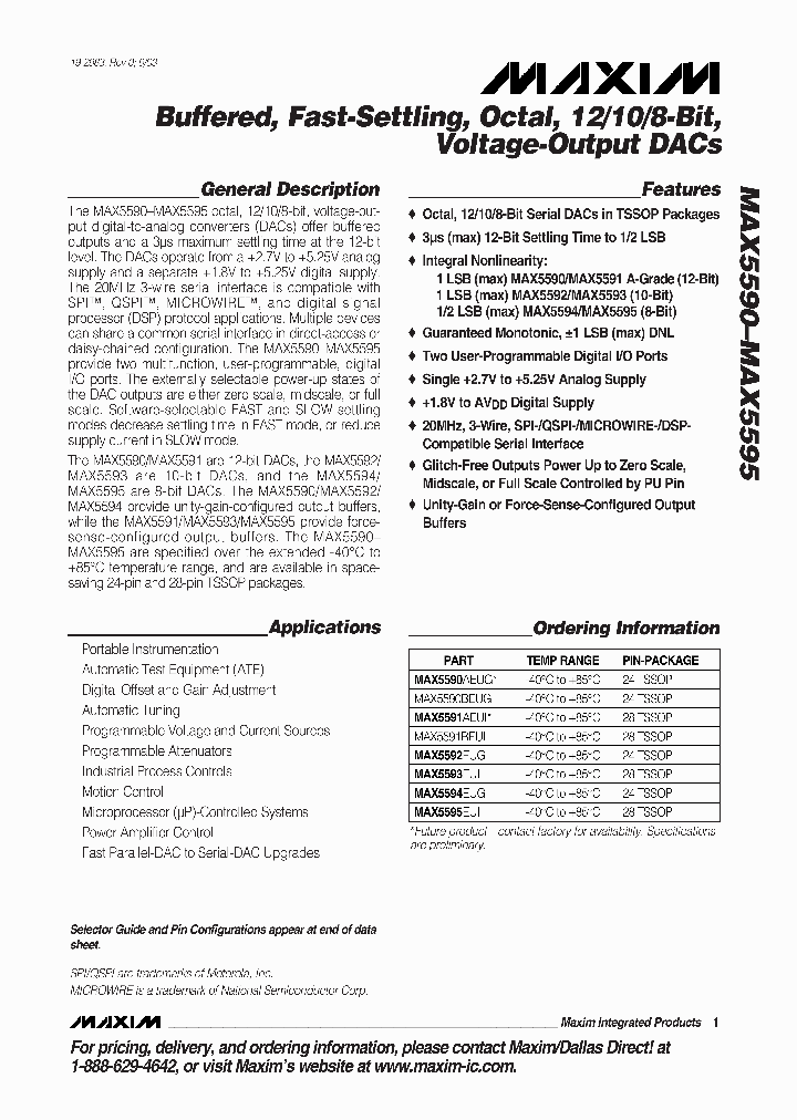MAX5591AEUI_4100361.PDF Datasheet
