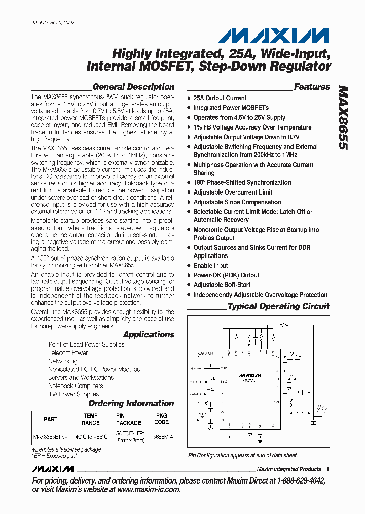 MAX8655ETN_4121673.PDF Datasheet