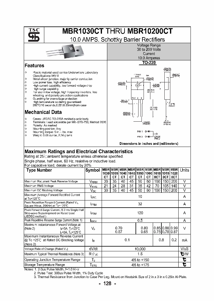 MBR1060CT_4146709.PDF Datasheet
