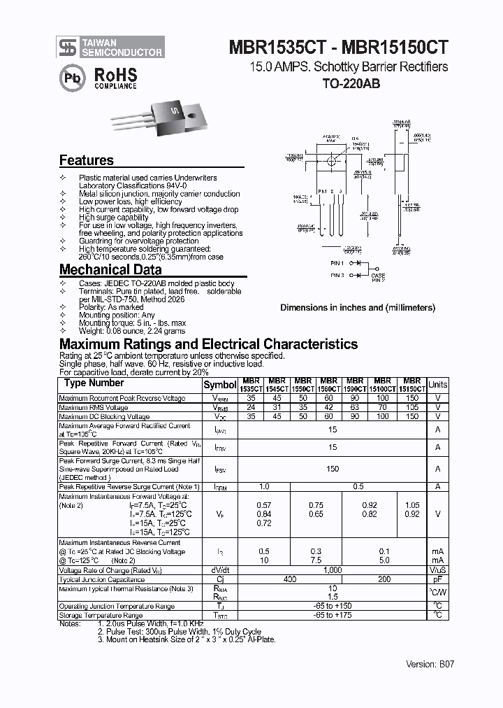 MBR15150CT_4103298.PDF Datasheet
