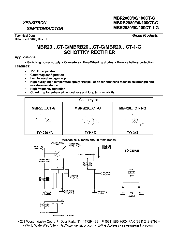MBR20100CT-1-G_4106824.PDF Datasheet