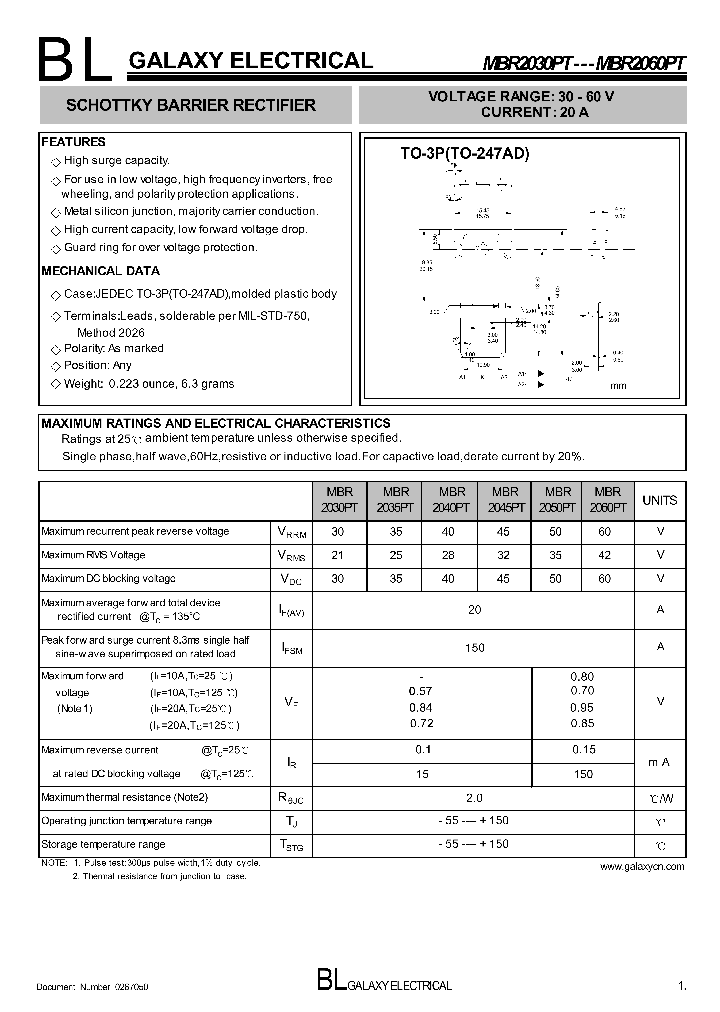 MBR2045PT_4139764.PDF Datasheet