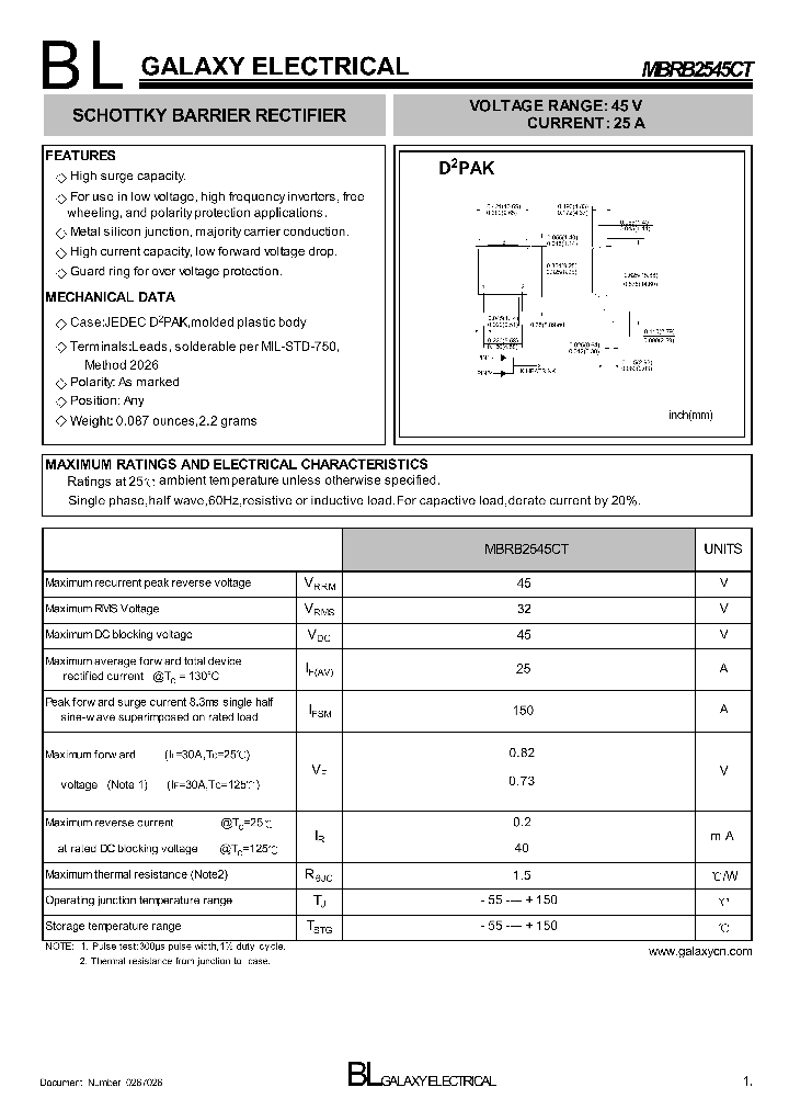 MBRB2545CT_4145450.PDF Datasheet