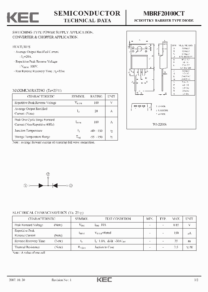 MBRF20100CT_4115039.PDF Datasheet
