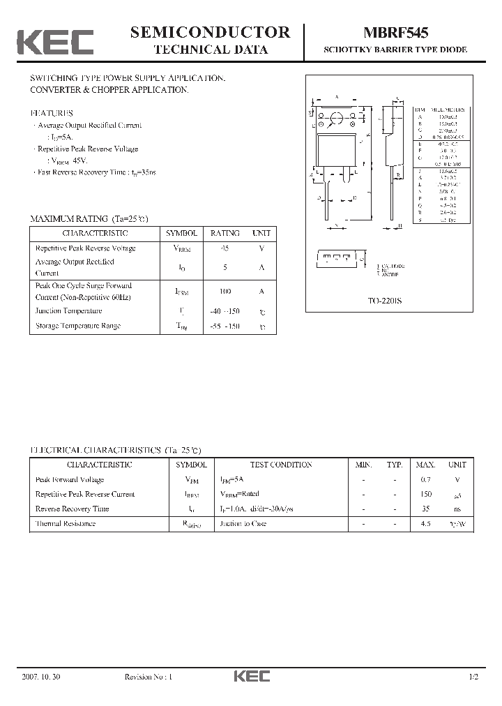 MBRF545_4157336.PDF Datasheet