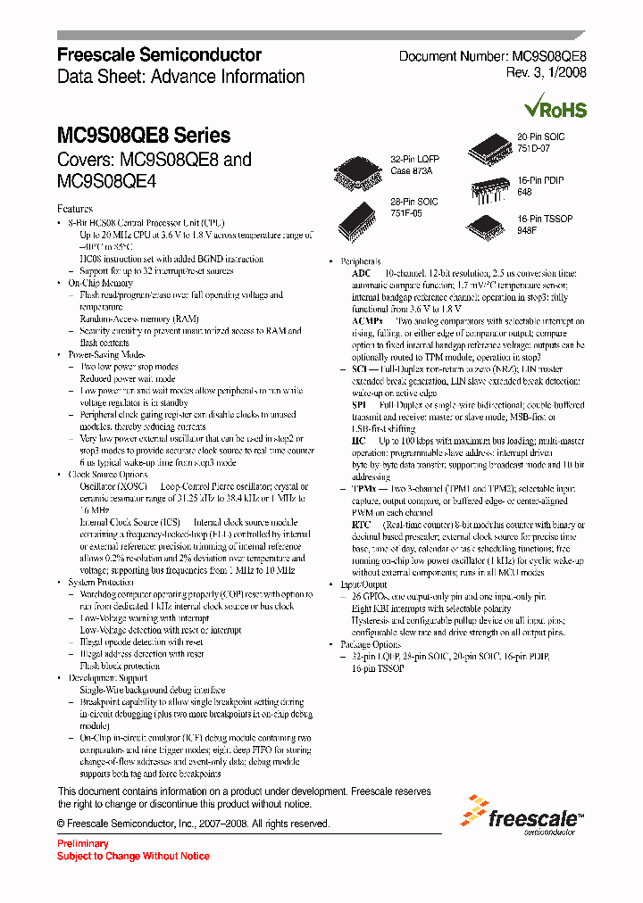 MC9S08QE8C32_4136385.PDF Datasheet