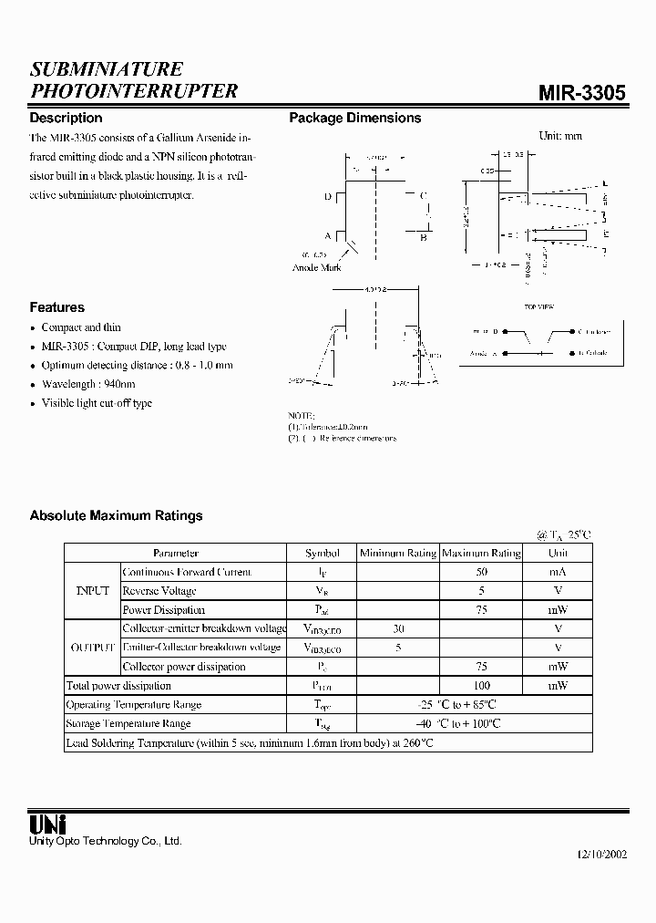 MIR-3305_4132478.PDF Datasheet