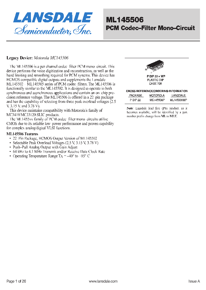 ML145506_4109594.PDF Datasheet