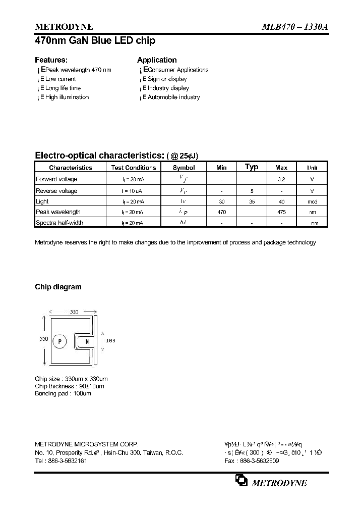 MLB470-1330A_4152604.PDF Datasheet