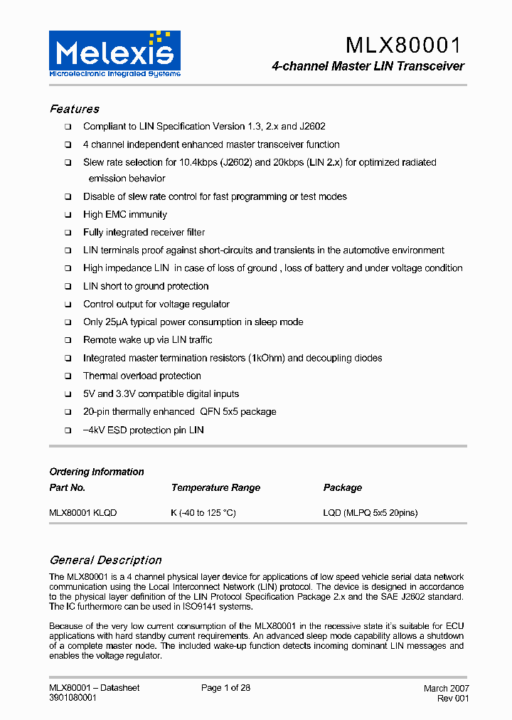 MLX80001KLQD_4140726.PDF Datasheet
