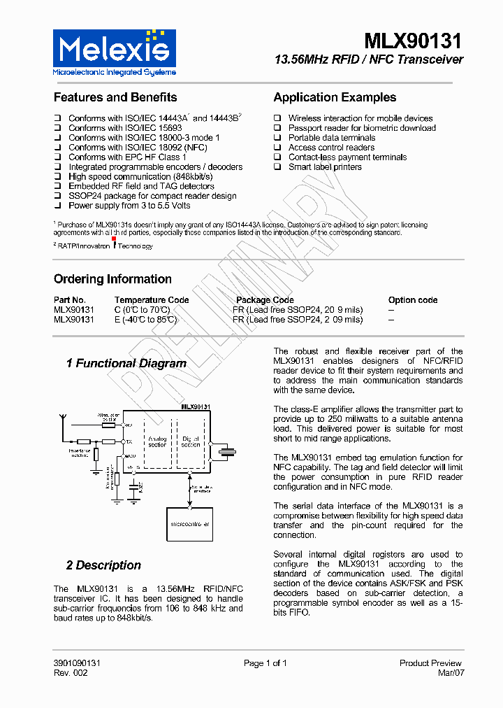 MLX90131_4140493.PDF Datasheet