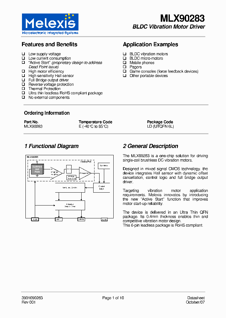 MLX90283ELD_4141771.PDF Datasheet