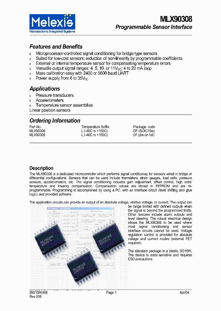 MLX90308LUF_4141769.PDF Datasheet