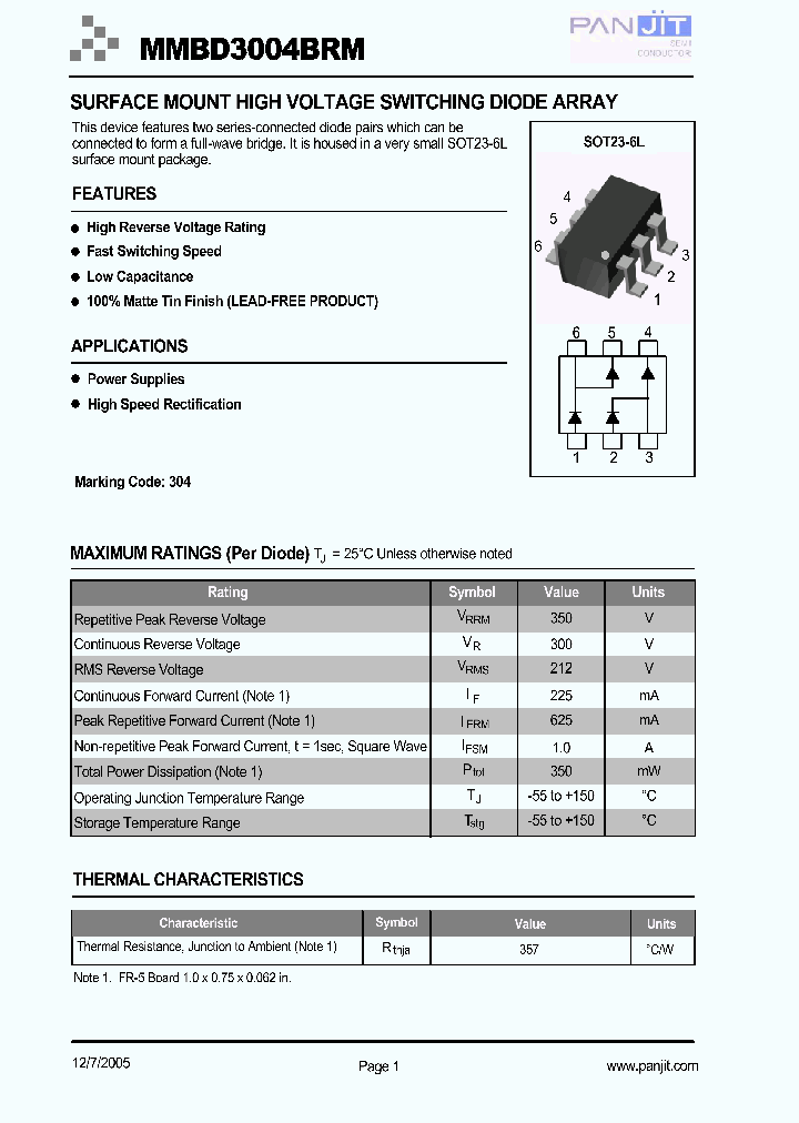 MMBD3004BRM_4115503.PDF Datasheet