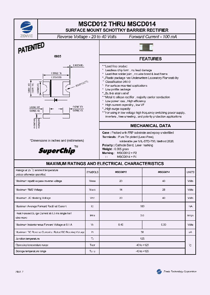 MSCD012_4128971.PDF Datasheet