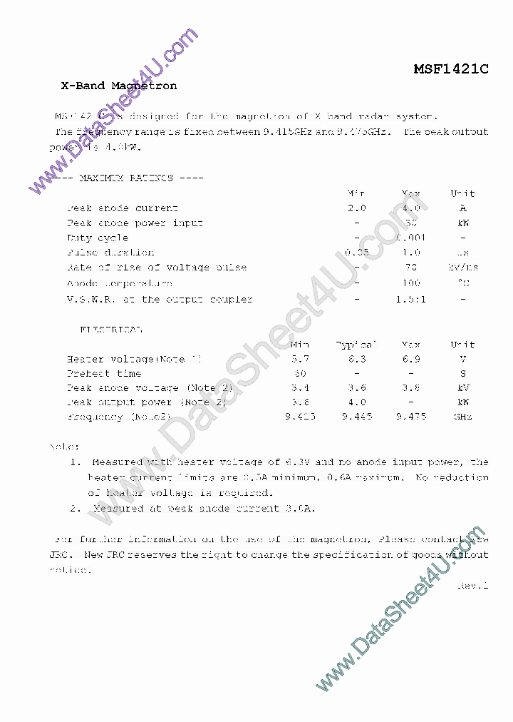 MSF1421C_4099595.PDF Datasheet