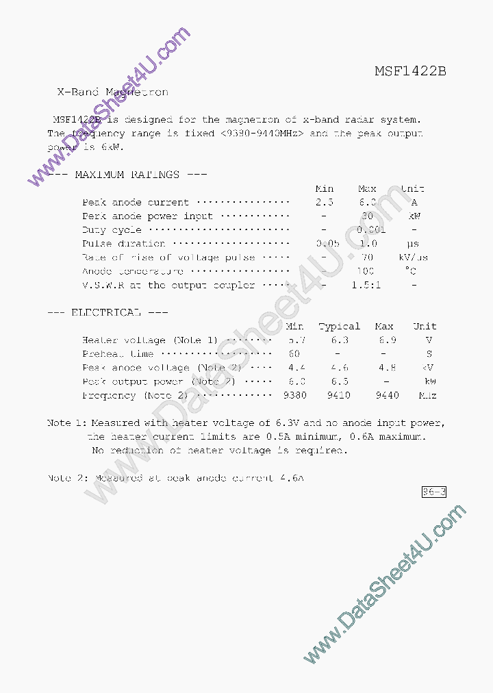 MSF1422B_4099596.PDF Datasheet