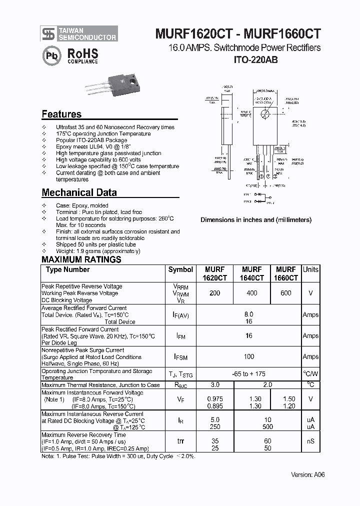 MURF1620CT1_4100178.PDF Datasheet