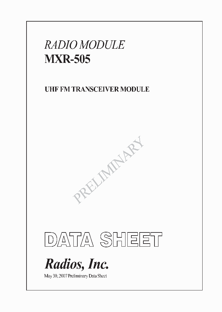 MXR-505E-915DS2400AB_4162973.PDF Datasheet