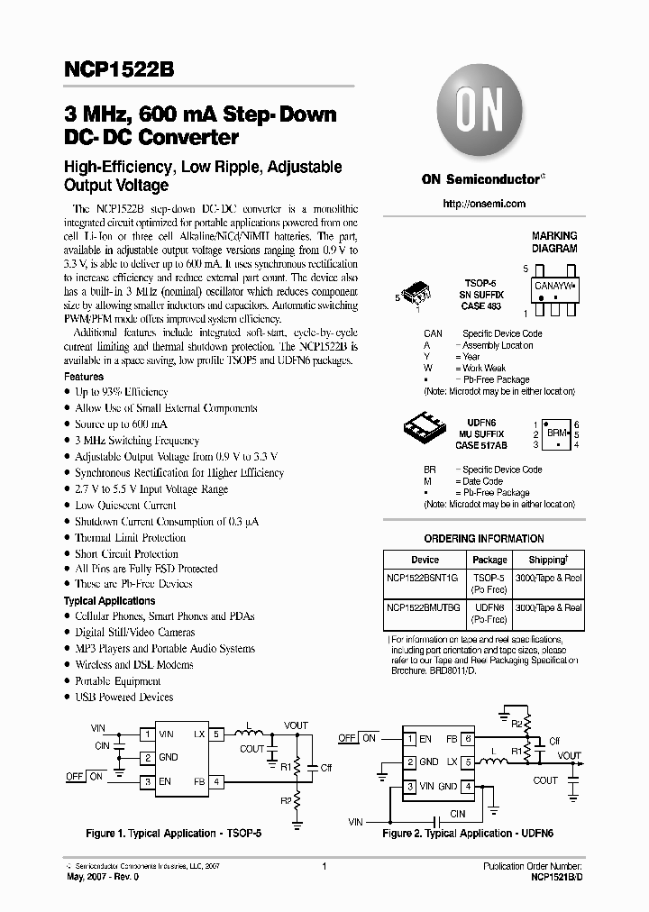 NCP1522BSNT1G_4127560.PDF Datasheet