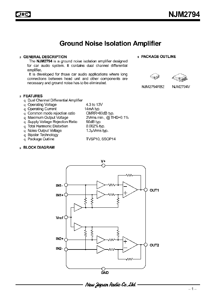 NJM2794_4131462.PDF Datasheet