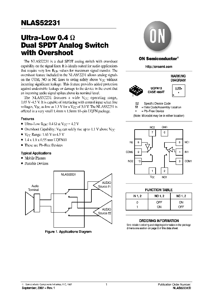 NLAS52231MUR2G_4123878.PDF Datasheet