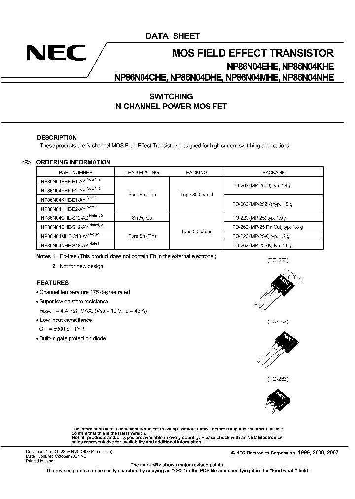 NP86N04CHE_4113140.PDF Datasheet