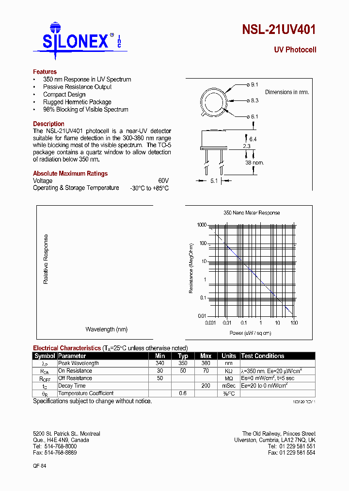 NSL-21UV401_4123702.PDF Datasheet