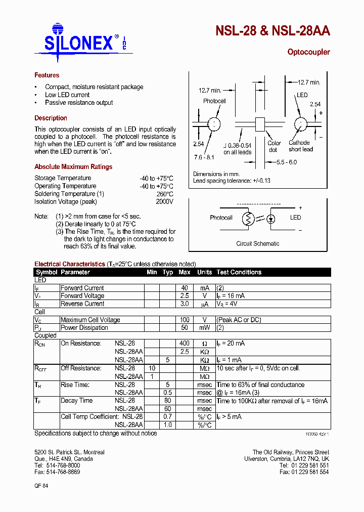 NSL-28AA_4123701.PDF Datasheet