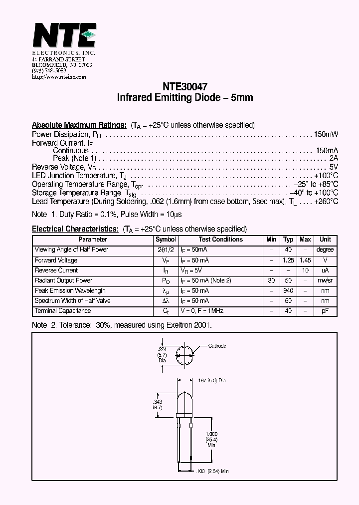 NTE30047_4127281.PDF Datasheet