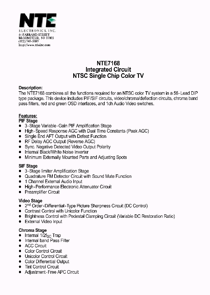 NTE7168_4126323.PDF Datasheet