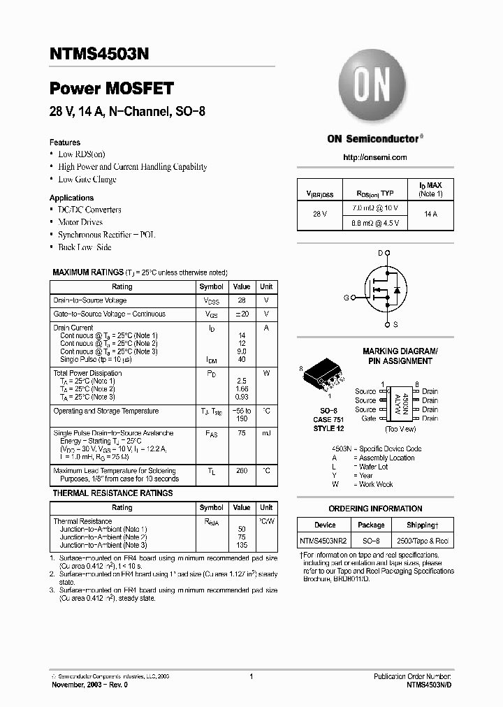 NTMS4503NR2_4114606.PDF Datasheet