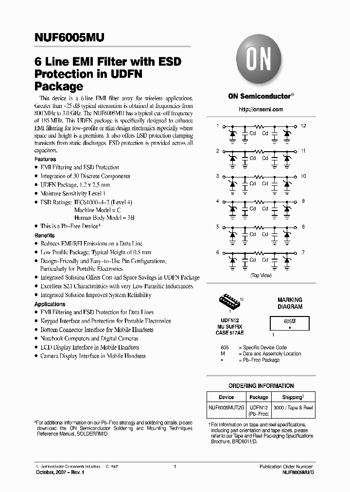 NUF6005MUT2G_4132341.PDF Datasheet