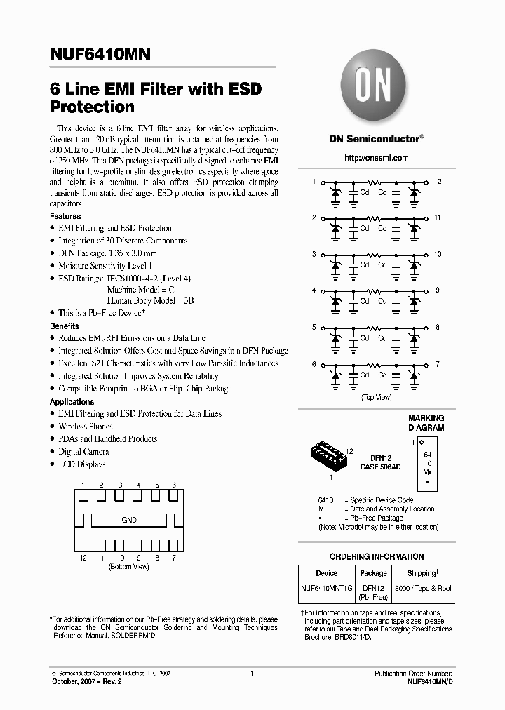 NUF6410MNT1G_4132338.PDF Datasheet