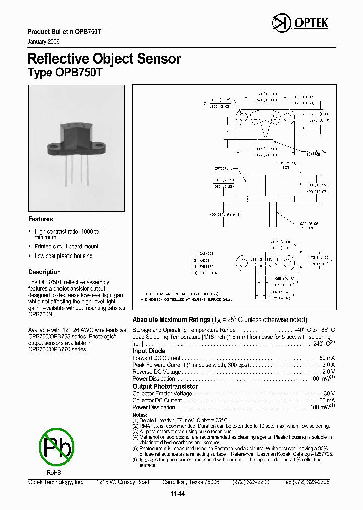 OPB750T_4116239.PDF Datasheet