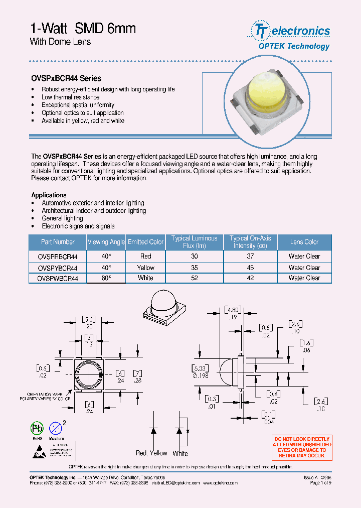OVSPRBCR44_4160678.PDF Datasheet