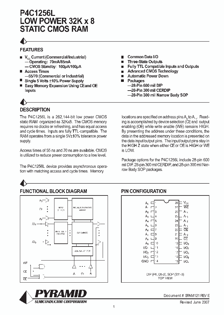 P4C1256L55PCLF_4157379.PDF Datasheet