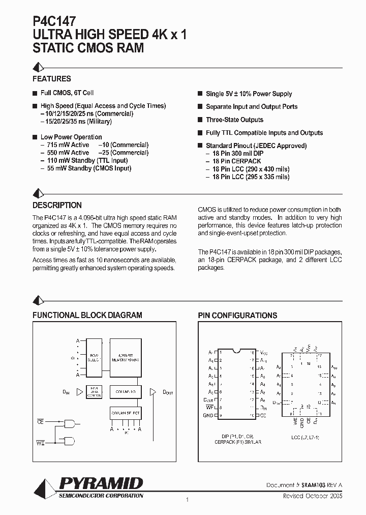 P4C147-12CMB_4153324.PDF Datasheet