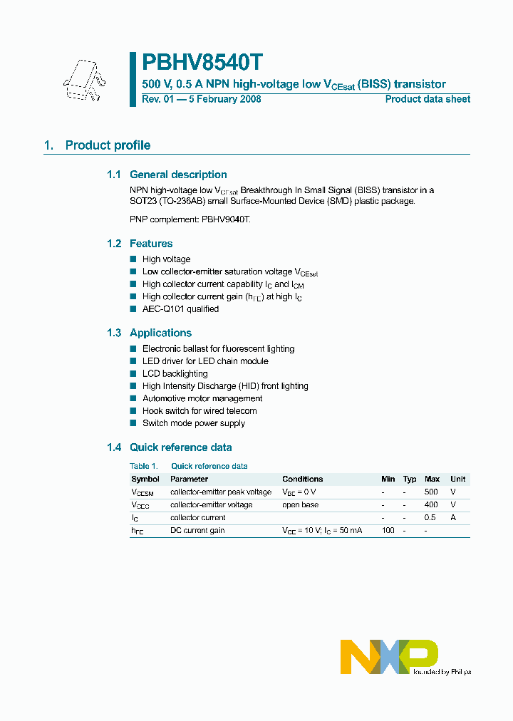 PBHV8540T_4135669.PDF Datasheet