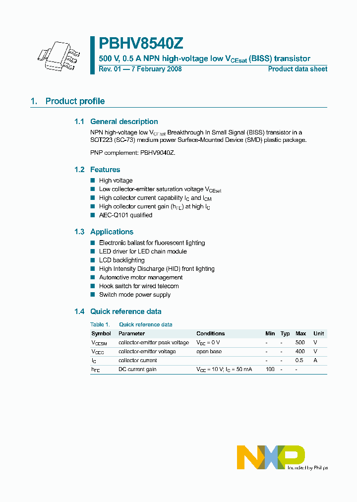 PBHV8540Z_4135670.PDF Datasheet