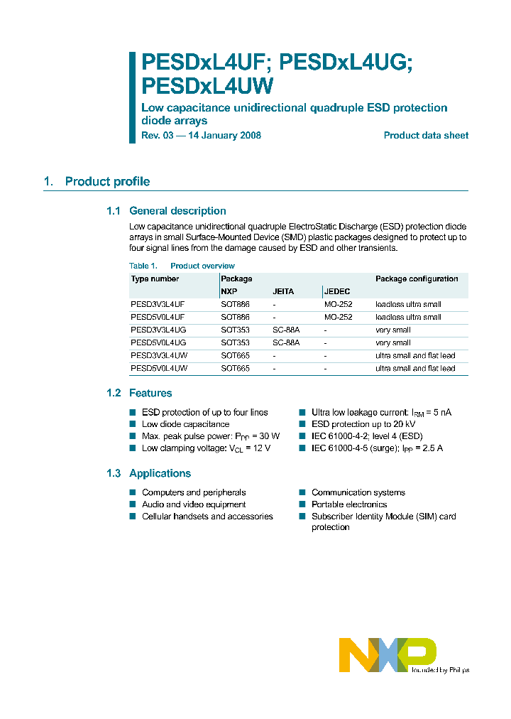 PESDXL4UF_4135645.PDF Datasheet