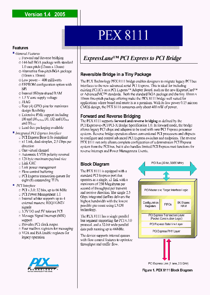PEX8111-BB66FBC_4128127.PDF Datasheet