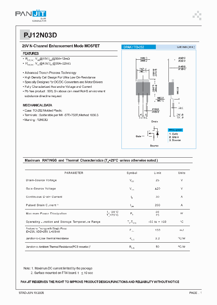 PJ12N03D_4121617.PDF Datasheet