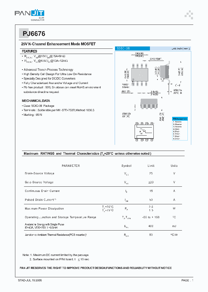 PJ6676_4121610.PDF Datasheet