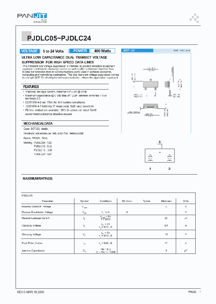 PJDLC24_4121597.PDF Datasheet