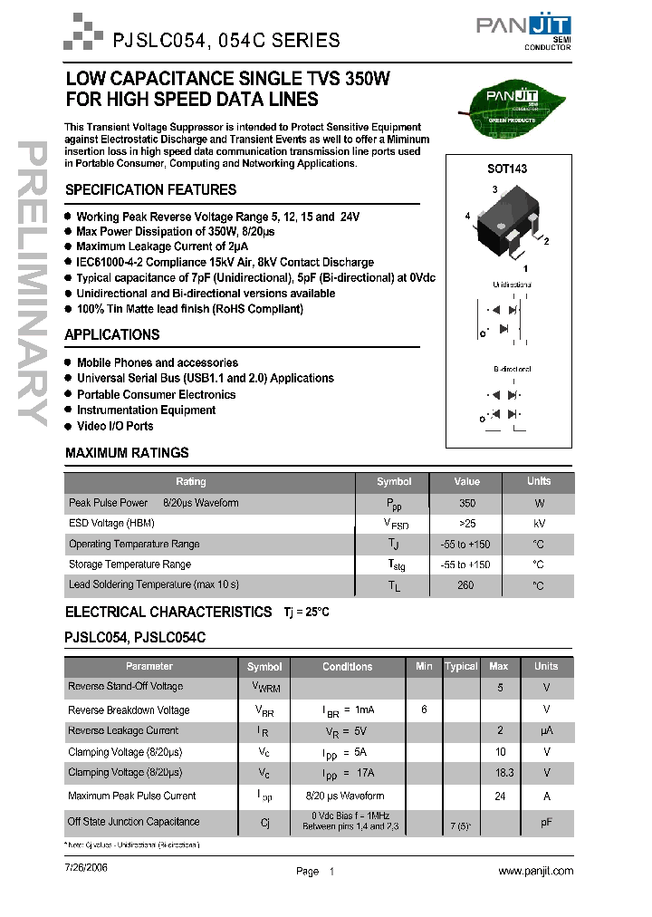 PJSLC054_4116476.PDF Datasheet