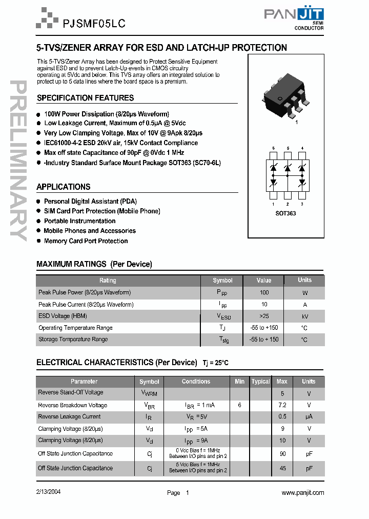 PJSMF05LC04_4120179.PDF Datasheet