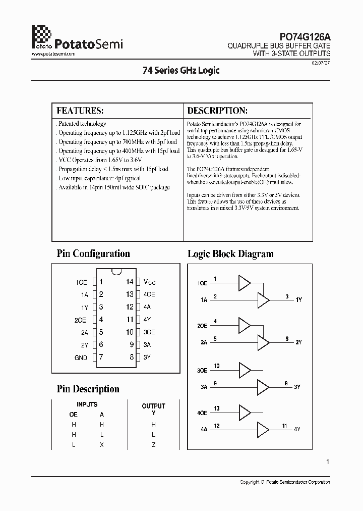 PO74G126ASR_4127279.PDF Datasheet