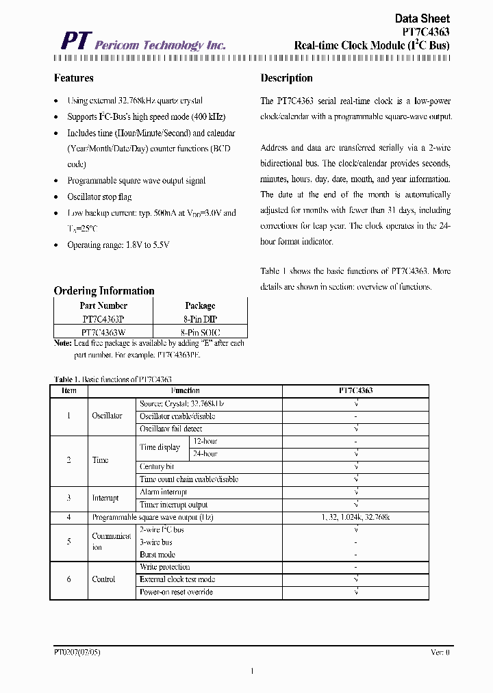 PT7C4363_4146900.PDF Datasheet